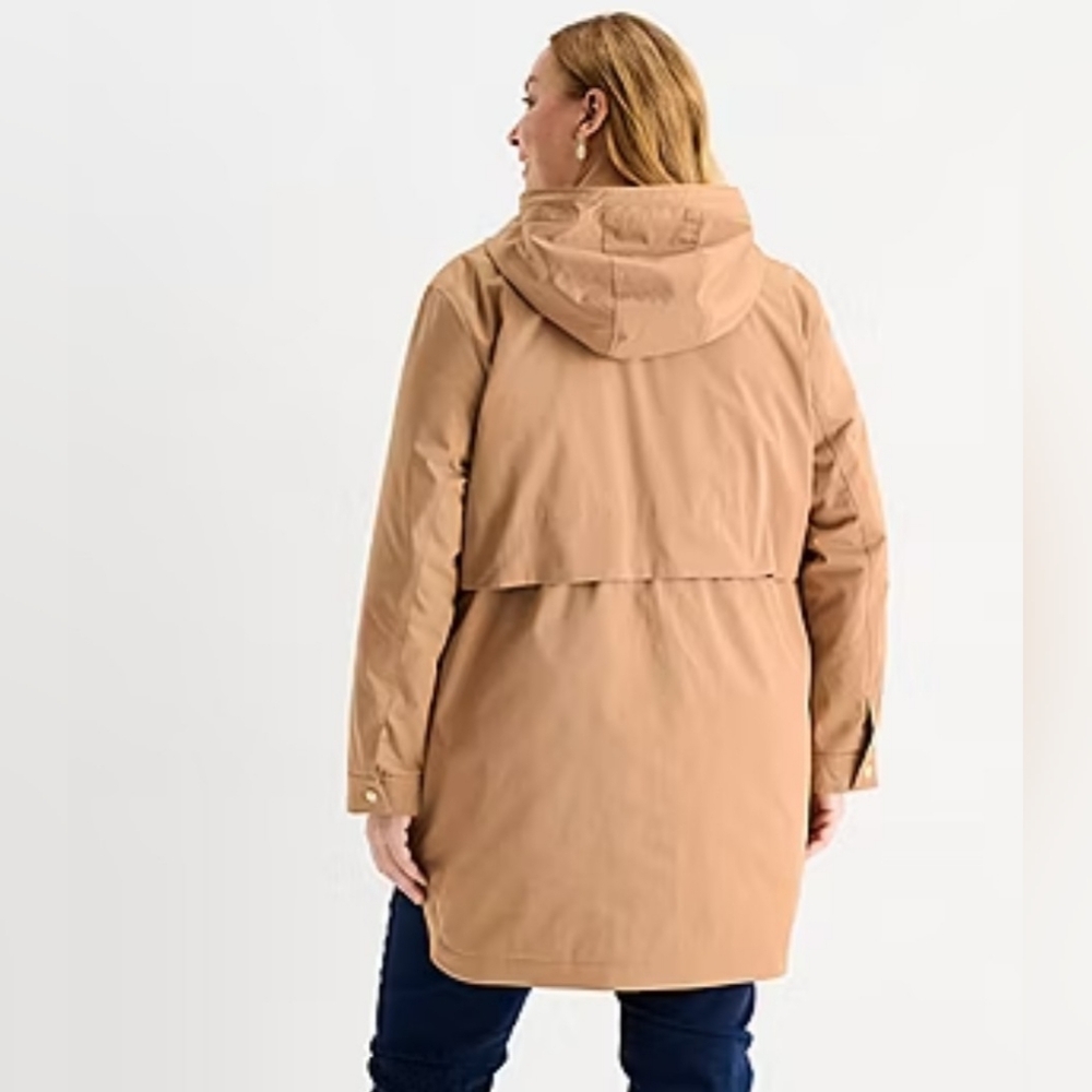 Liz Claiborne Plus Midweight Anorak - Picture 3 of 13